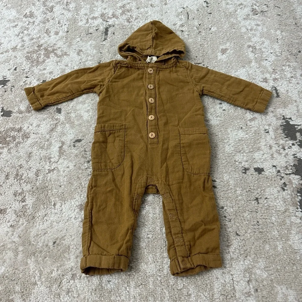 City Mouse Baby Hoodie One Piece Outfit Size 6-9 Months